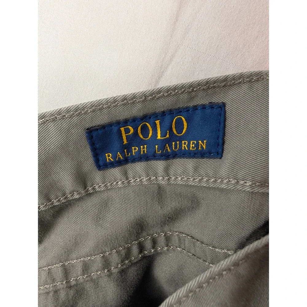Polo Ralph Lauren Pants‎ Mens 38/32 Gray Straight Leg Cotton Stretch Twill